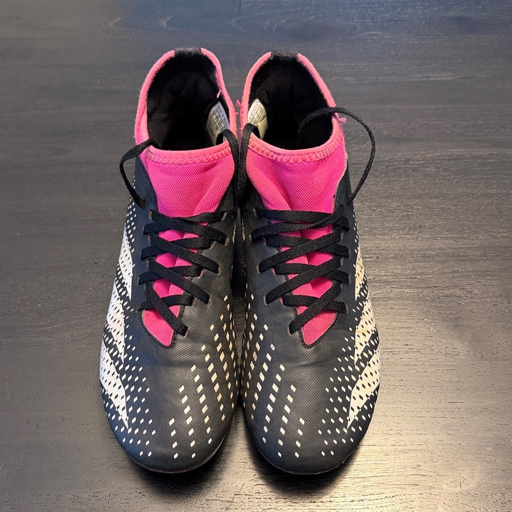 Adidas Predator Black and Pink Sneakers pop